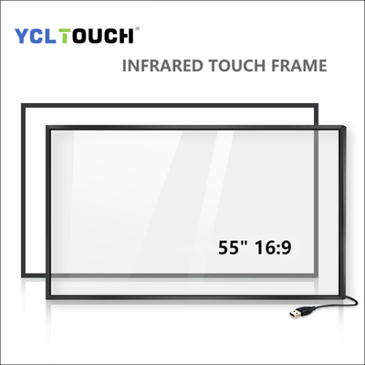 قاب لمسی مادون قرمز 55 اینچی YCLTOUCH قاب باز تعاملی با دقت بالا