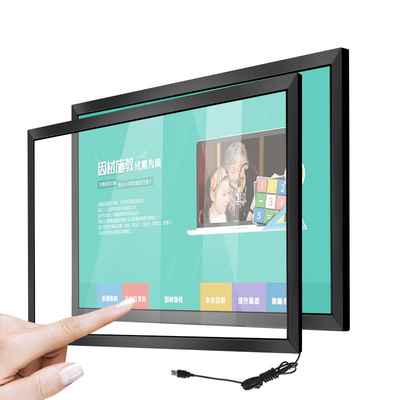 20 امتیاز YCLTOUCH 65 اینچ مادون قرمز چند لمسی قاب اندازه سفارشی