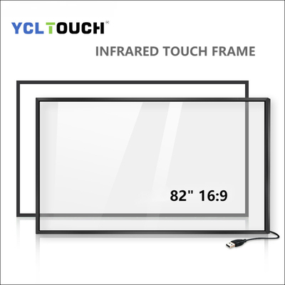 قاب صفحه نمایش چند لمسی 82 اینچی YCLTOUCH مادون قرمز با 20 نقطه لمسی